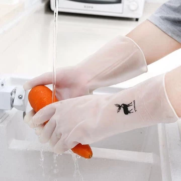 Găng Tay Cao Su Siêu Dai, Găng Tay Rửa Bát Cao Su Bao Tay Cau Su, Găng Tay Làm Bếp 2397