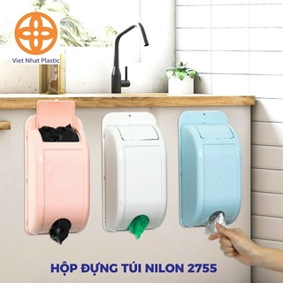 Hộp Đựng Túi Nilong, Túi Đựng Rác Dán Tường  Việt Nhật 2755 - Hộp Rút Túi Nilong Gắn Tường Tiện Dụng Cam Homeware