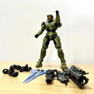 18cm Re: Chỉnh sửa Halo 1 / 12 Tỉ lệ Master Chief Infinite Mjolnir Mark VI Gen3 Hình nhựa Pvc có thể tháo rời