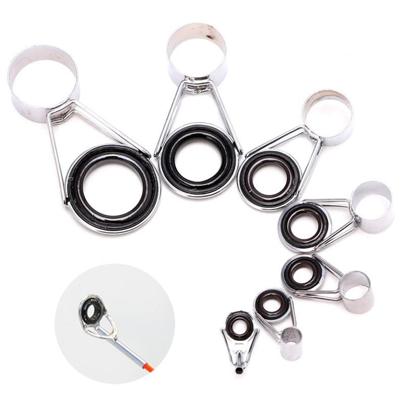 Winn 7 Chiếc Cần Câu Bộ Sửa Chữa Câu Cá Mắt Vòng Bè Dây Câu Dây Bên Dây Hướng Dẫn Hoop Phụ Kiện Câu Cá