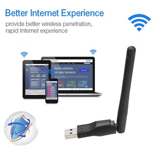 150M Ralink MT-7601 USB 2.0 WiFi Card mạng không dây Ăng-ten 802.11 b / g / n LAN Adapter