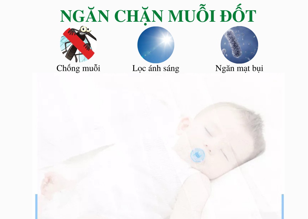 Mô tả Màn Cũi Cho Bé GOLDCAT Và Cây Treo, Mắt Lưới Thoáng Khí Chống Muỗi Và Trùng,Khung Treo Tăng Chỉnh Độ Cao Thông Minh - 3