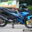 Tem rời in UV cao cấp, Dán xe Exciter 150 đời 2016 - 2019 màu đen xanh. Mẫu decal Y15ZR hoa văn chìm ẩn
