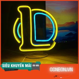 Đèn Để Bàn Led Neon Liên Minh Huyền Thoại - League Of Legends - LOGO LOL [Kích thước 25x22cm]