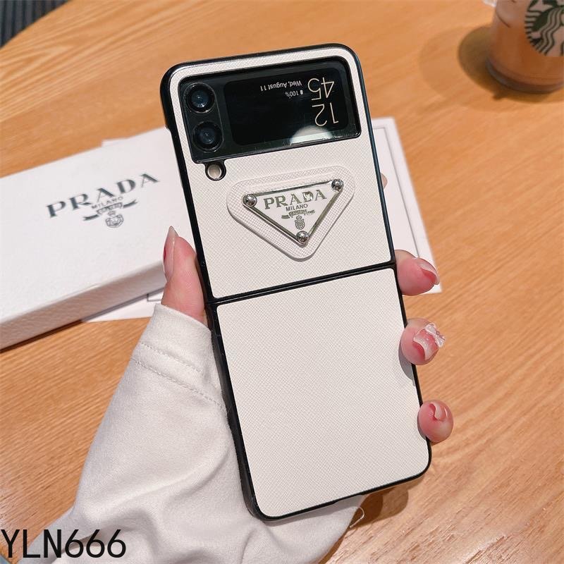 Dành Cho Samsung Galaxy Z Flip 1 2 3 4 5 6 Da PU Cổ Điển Chống Sốc Ốp Lưng Điện Thoại Galaxy Z Flip6 5G Gấp Điện Thoại