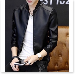 Áo khoác da nam bomber xịn xò cao cấp cho các bạn cool ngầu , bao bảnh KME FASHION