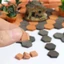 YOLOGO 40 / 50 / 70 Chiếc Gạch Thu Nhỏ Bàn Cát DIY Xây Dựng Đồ Chơi Trẻ Em Cảnh Phụ Kiện Mô Hình