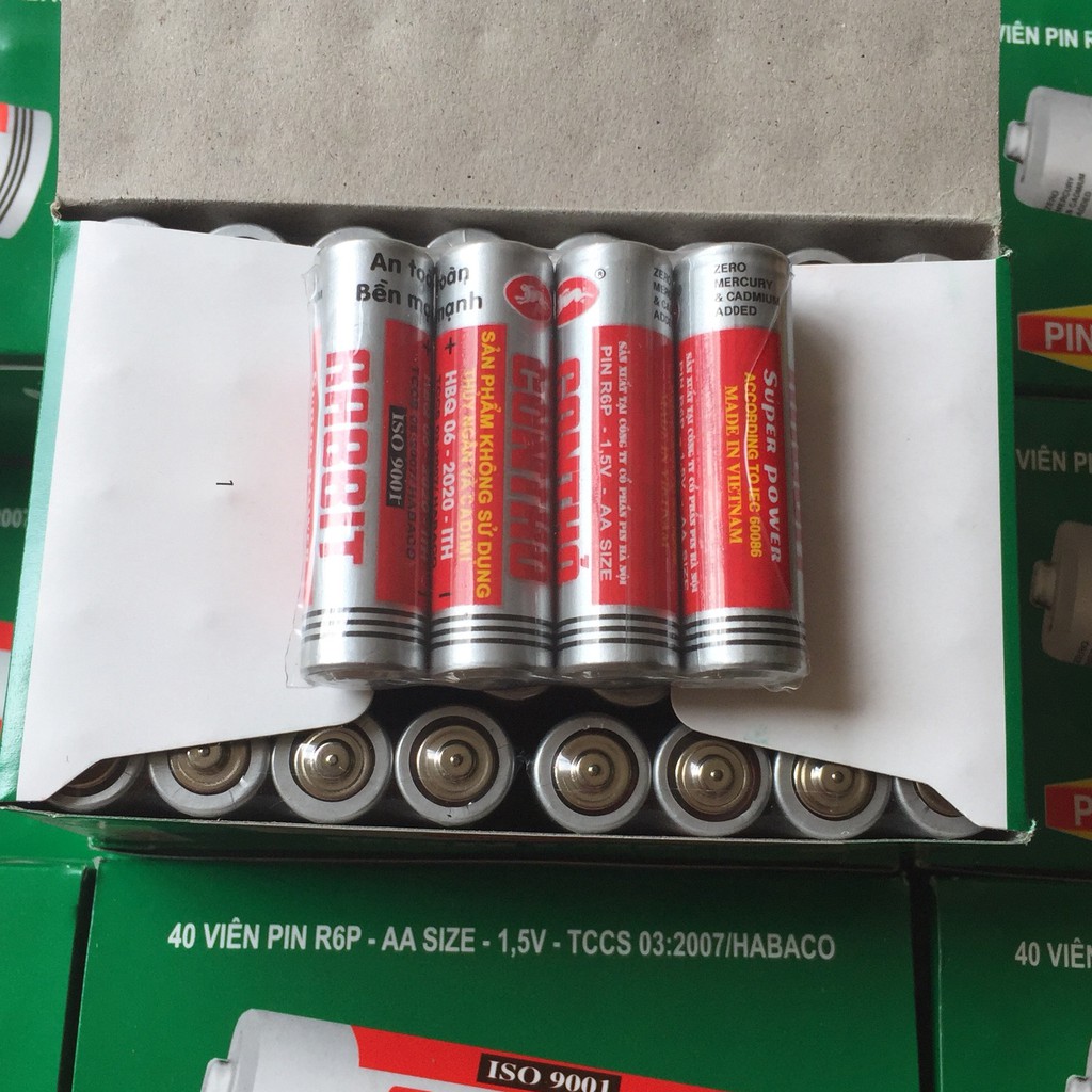 Hộp 40 viên pin CON THỎ AA (pin tiểu to) | Shopee Việt Nam
