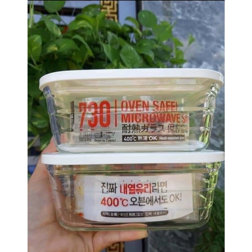 THỐ THUỶ TINH lock lock VUÔNG 730 ml/ luminac 1.22L | Shopee Việt Nam