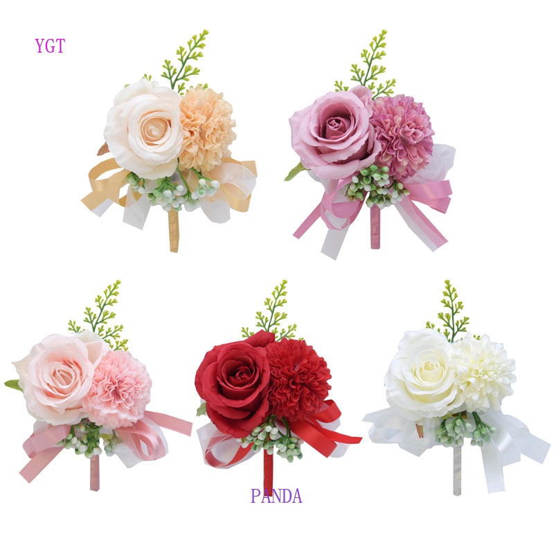Ygt Ghim Cài Áo Hình Hoa Và Cô Dâu Chú Rể Phong Cách Hàn Quốc Cho Đám Cưới  | Shopee Việt Nam