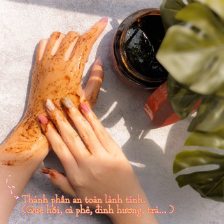Tẩy Tế Bào Chết Toàn Thân Chiết Xuất Quế Hồi & Cafe Exclusive Cosmetic (380g, 500g)