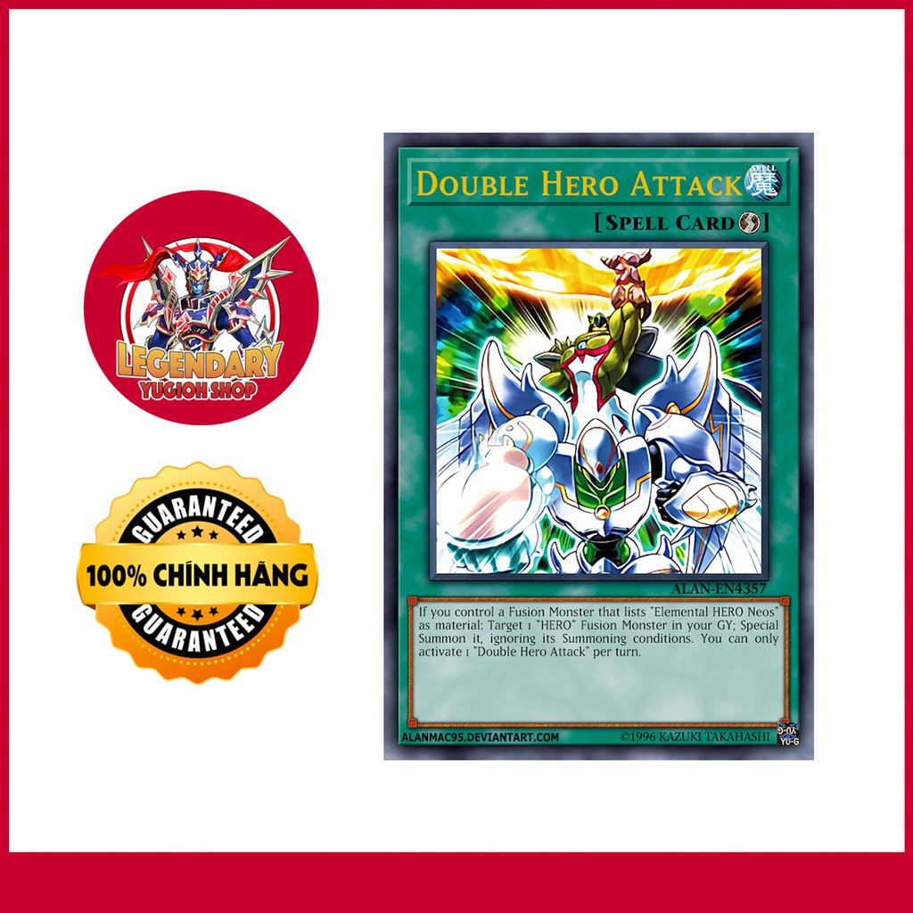 [Thẻ Bài Yugioh Chính Hãng] Double Hero Attack | Shopee Việt Nam