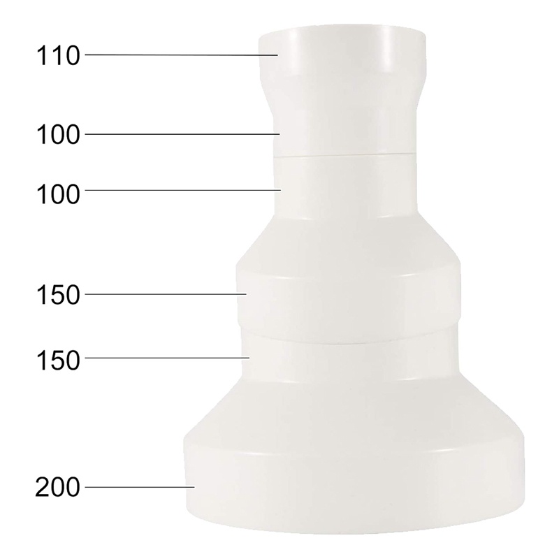 Đầu Nối Ống Thông Gió Giảm Tốc Cho Hệ Thống Thông Gió Inline (150-100mm)
