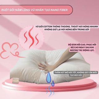 AMZO_RUỘT GỐI NẰM LÔNG VŨ CAO CẤP NẰM ÊM MỀM/ RUỘT GỐI NẰM TO NHIỀU KÍCH THƯỚC CHUẨN KHÁCH SẠN 5 SAO