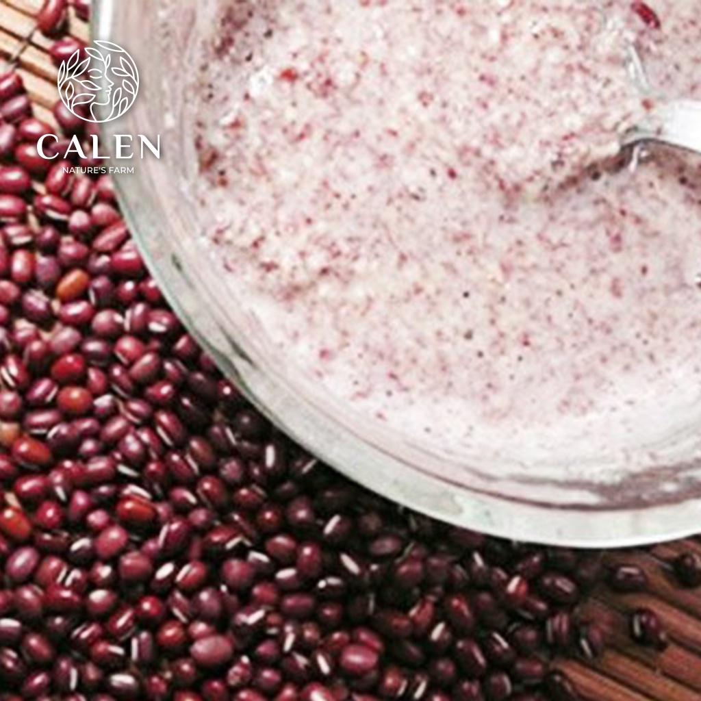 Bột đậu đỏ Calen , mặt nạ đậu đỏ đắp mặt nguyên chất giúp tẩy da chết dưỡng trắng da cấp ẩm chống lão hóa da