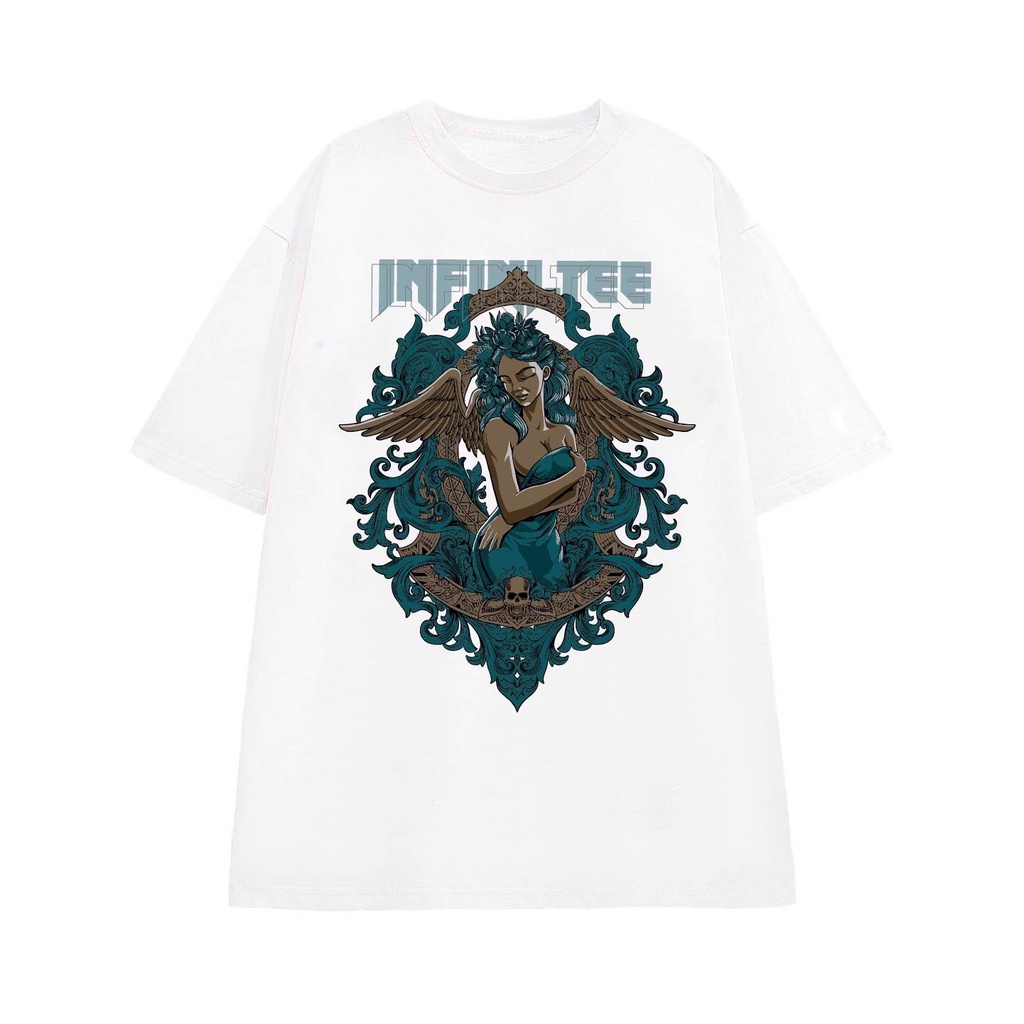 Áo thun INFINITEE Fni0075, Thun 100% Cotton - form rộng Unisex. Nam