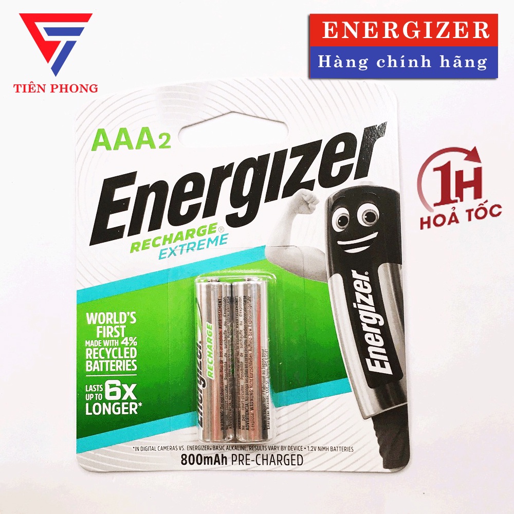 Pin sạc AAA Energizer 800mAh chính hãng - Vỉ 2 viên | Shopee Việt Nam