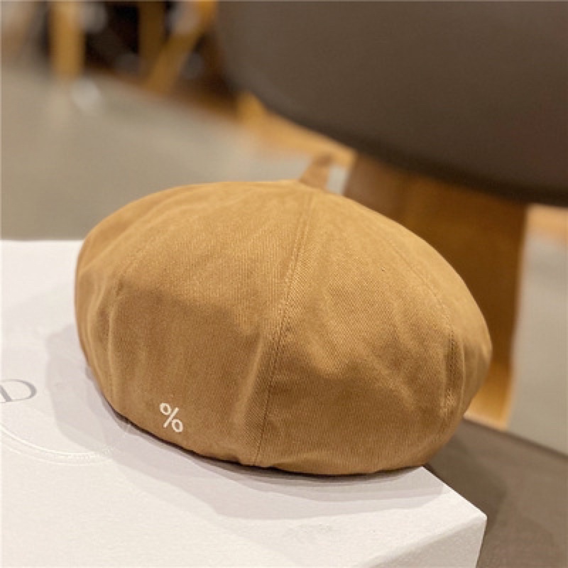 MŨ NỒI , BERET KAKI THÊU % PHONG CÁCH HQ SIÊU HOT