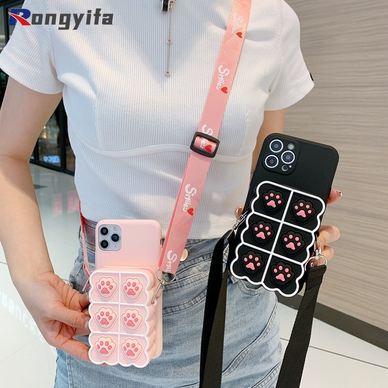 Ốp Điện Thoại Dạng Ví Có Khóa Kéo Cho Samsung Galaxy S23 S22 S21 S20 Plus Ultra S23 + S22 + S21 + S20 + S21 FE S20 FE