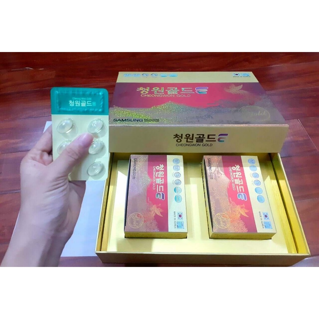 Tinh dầu thông đỏ chính phủ Hàn Quốc CHEONGWON GOLD 120 viên | Shopee ...