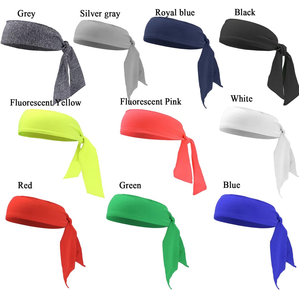 HOBBYIN Thể Thao Mồ Hôi Đầu Unisex Chất Lượng Cao 10 Màu Chạy Bộ Thể Thao Sweatband