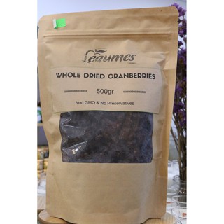 Nam Việt Quất sấy khô nhập khẩu Mỹ không đường, eat clean, ăn kiêng, topping Granola - Dried Cranberry no sugar added