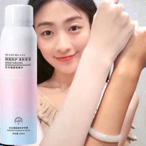 Xịt Chống Nắng Trắng Da MayCreate 150ml ,Xịt chống nắng body ,Sịt chống nắng cho Makeup hỗ trợ che khuyết điểm
