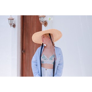 [Có sẵn] Nón Mũ Cói Vành Rộng Thời Trang Đi Biển, Nón Chụp Ảnh - Nón Cói Sang Chảnh Chanh Sả
