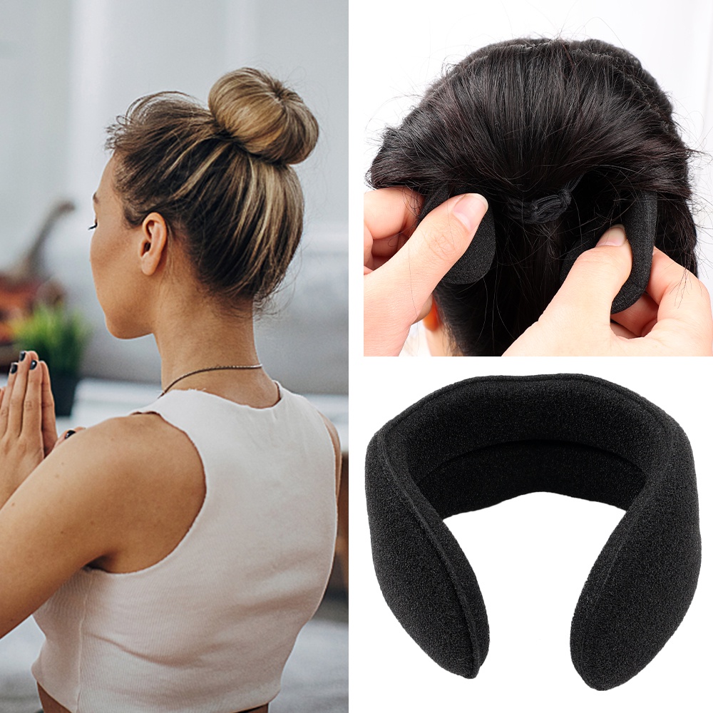 Dụng Cụ Búi Tóc Bằng Xốp Thiết Kế Đơn Giản Thời Trang Cho Nữ