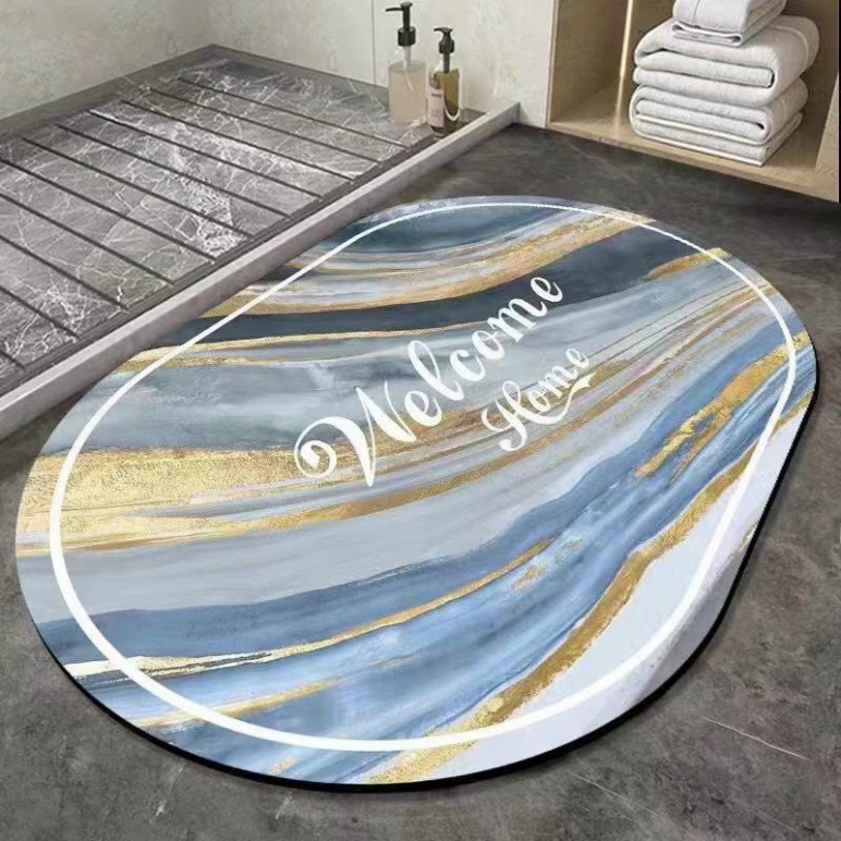 🌈Mua 4 Tặng 1🌈 Tấm thảm trải phòng cửa vệ sinh Vân Đá Home (60x40cm)