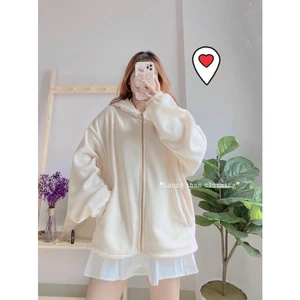 ÁO KHOÁC NỈ CARDIGAN NỮ FORM RỘNG Y HÌNH THỜI TRANG TRẺ TRUNG HOT HIT HIYU STORE