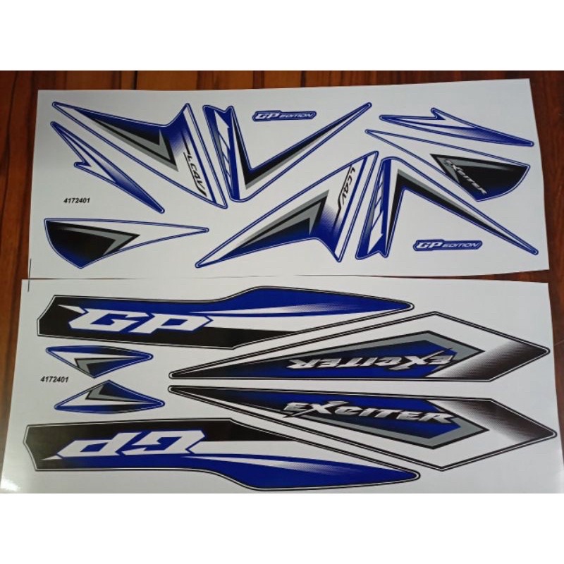 Bộ tem Exciter xanh trắng Gp 2010 hàng nhập Thái Lan thiết kế chất ...
