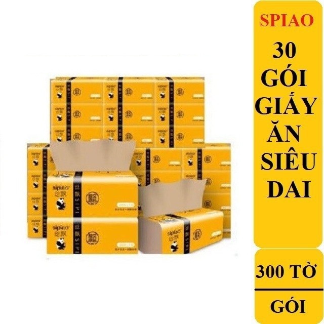 1 Thùng Giấy Ăn Gấu Trúc Hàng Việt Nam. Thùng 30 Gói - Gói 300 Tờ