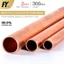 Ống đồng FUYI Độ dày tường 2mm Chiều dài 300mm 500mm Ống đồng thẳng chất lượng cao 8 10 11 12 13 14 15 16 18 19 20 25mm đường kính