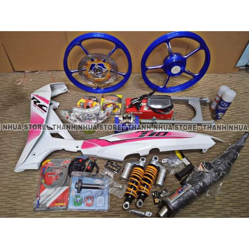 Dàn áo Sirius Trắng kèm tem RC Hồng (Xem mô tả)