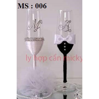 ly rượu cô dâu chú rể đám cưới cao cấp( nhiều mẫu đi kèm)