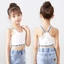 HT3 Thanh Thiếu Niên Áo Ngực Cho Bé Gái Trẻ Em Áo bralette Áo Nơ Áo cotton Nguyên Chất Ngực Thể Thao crop Đáy Và Lưng Đẹp TH3
