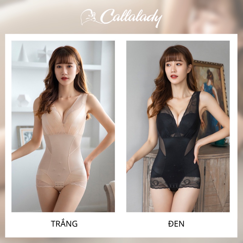 Áo gen định hình toàn thân Callalady nịt bụng eo giảm mỡ sau sinh đồ lót gen bụng định hình giảm mỡ cao cấp