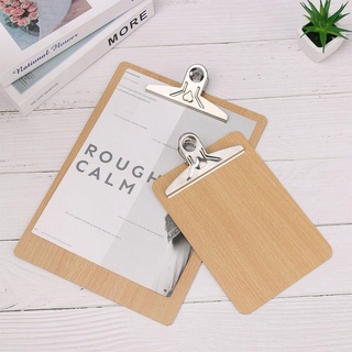 [COD] NEATDWELL 1PC Clipboard Đồ dùng văn phòng kinh doanh Kẹp hồ sơ bằng gỗ đa chức năng