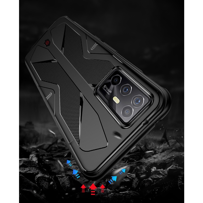 Dành cho ZTE nubia Red Magic 6R Vỏ chống sốc siêu mỏng TPU mềm chống vân tay Vỏ chơi game chống mài mòn