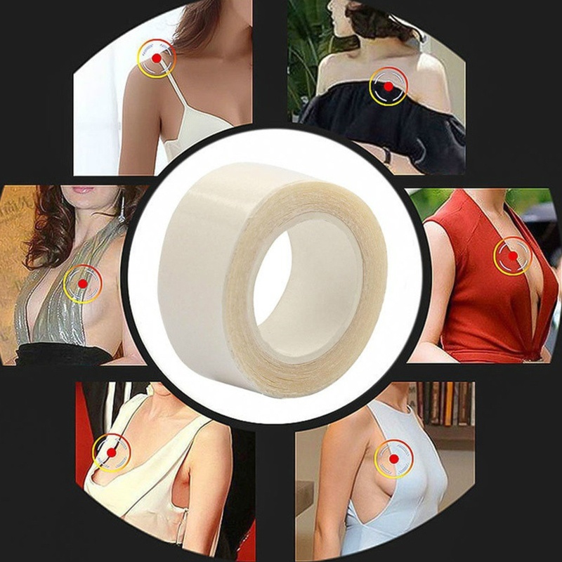 Dasbsug Quần Áo Hai Mặt Băng Cơ Thể Dải An Toàn Chống Mồ Hôi Chống Thấm Nước Trong Suốt Tự Dính Miếng Dán Cho Nữ Đầm Cl
