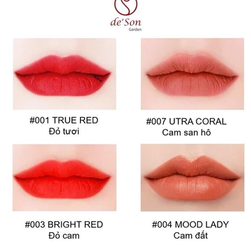 M23 Son Thỏi Lì Handmade ko Chì Royal Luxury Matte Lipstick De' Son Garden Siêu Lì 5g Cực nóng 2020 TD09 6