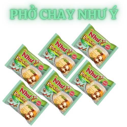 (Free ship)Combo 10 gói Phở hiệu Như Ý 60gr * 10 gói (vị chay, Bò) tùy chọn vị yêu thích