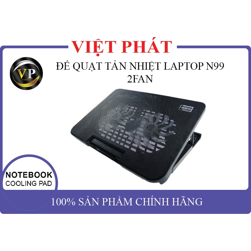 ĐẾ QUẠT TẢN NHIỆT LAPTOP N99 2FAN | Shopee Việt Nam