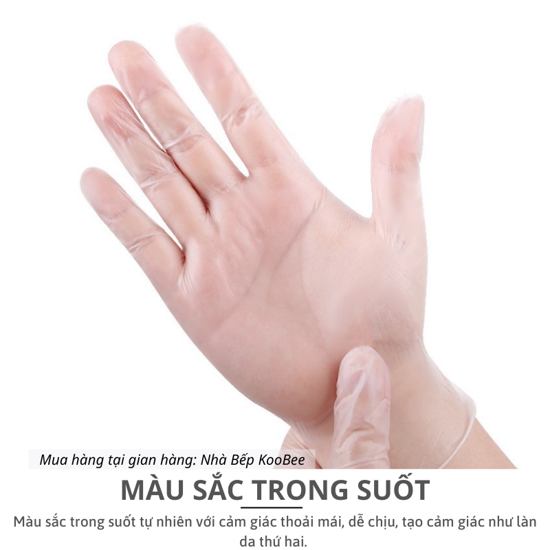 Hộp 100 Găng Tay Làm Bếp TPE Kháng Khuẩn Cảm Ứng Điện Thoại – Siêu Dai, An Toàn, Đa Năng CSNC13