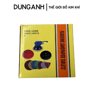 Combo 10  miếng giấy nhám tròn 100mm Kim Khí Dung Anh (Size từ 40 đến 320)