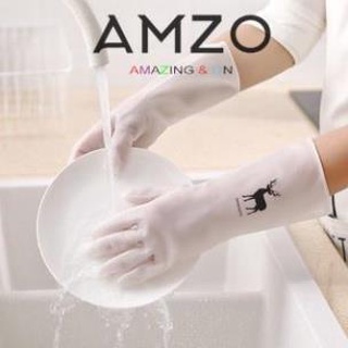 AMZO_GĂNG TAY CAO SU DỌN DẸP BẢO VỆ DA TAY HÌNH HƯƠU