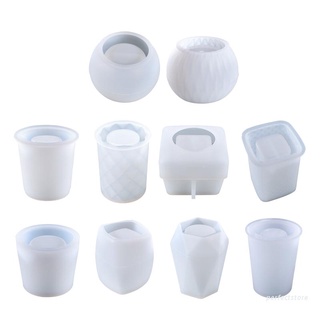 Khuôn Silicone Nhiều Hình Dạng Dùng Làm Chậu Hoa Mọng Nước DIY