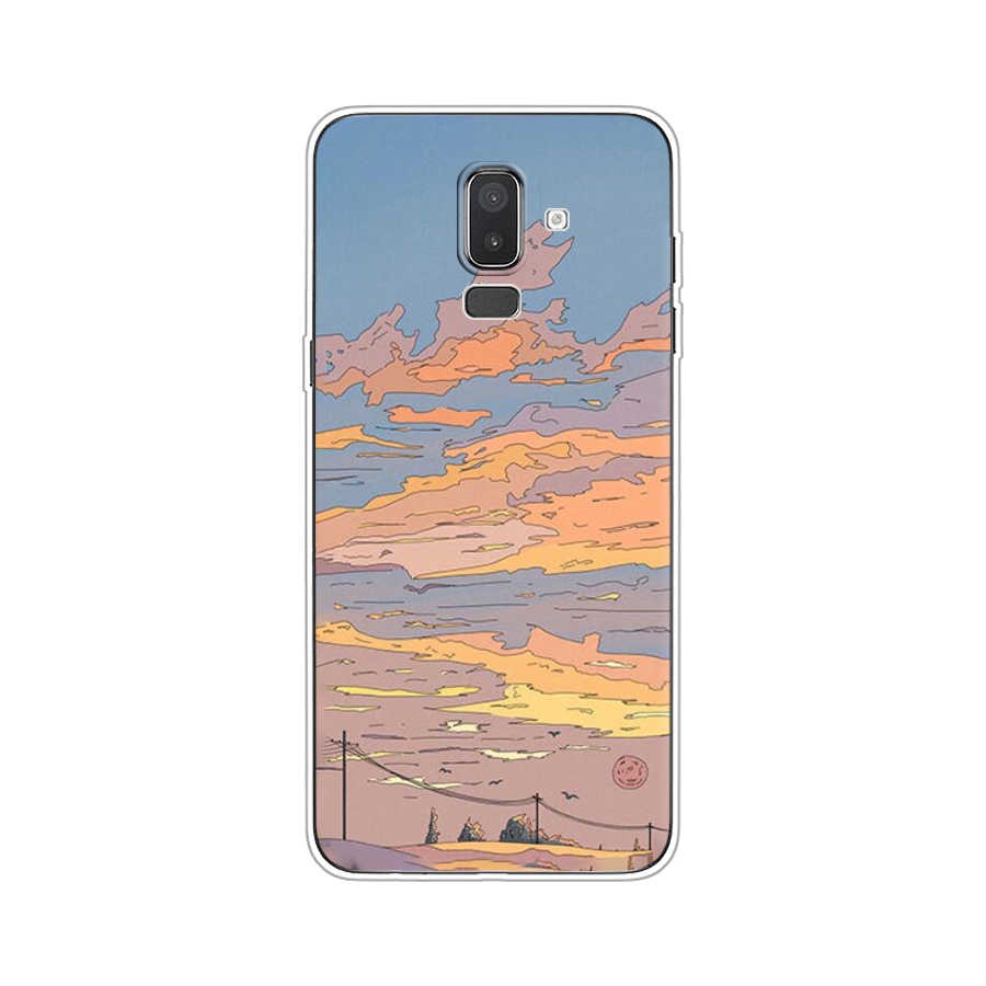 Ốp Điện Thoại TPU Dẻo In Họa Tiết Độc Đáo Thời Trang Cho Samsung Galaxy j7 pro j5 2017 J8 2018 A01
