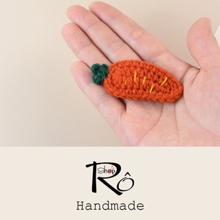 Kẹp tóc cà rốt cho nữ và bé gái 5.5cm |Cặp tóc xinh |Shop Rô Handmade